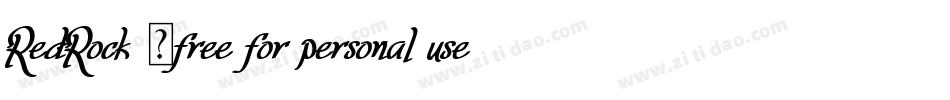 RedRock (free for personal use)字体转换